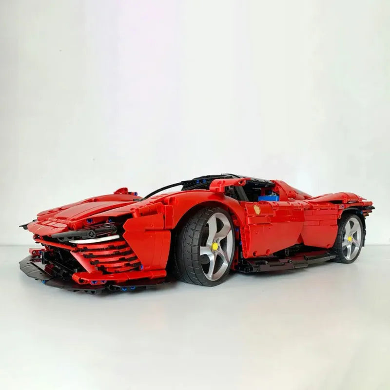 Building Blocks MOC 81998 Ferrari Daytona SP3 Racing Hyper Car Tech Bricks Toys - 6
