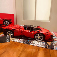 Thumbnail for Building Blocks MOC 81998 Ferrari Daytona SP3 Racing Hyper Car Tech Bricks Toys - 3