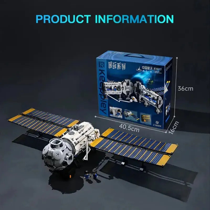 Building Blocks MOC Aerospace Ideas Space Station Core Module Bricks Toy Construction Set Toys - 1