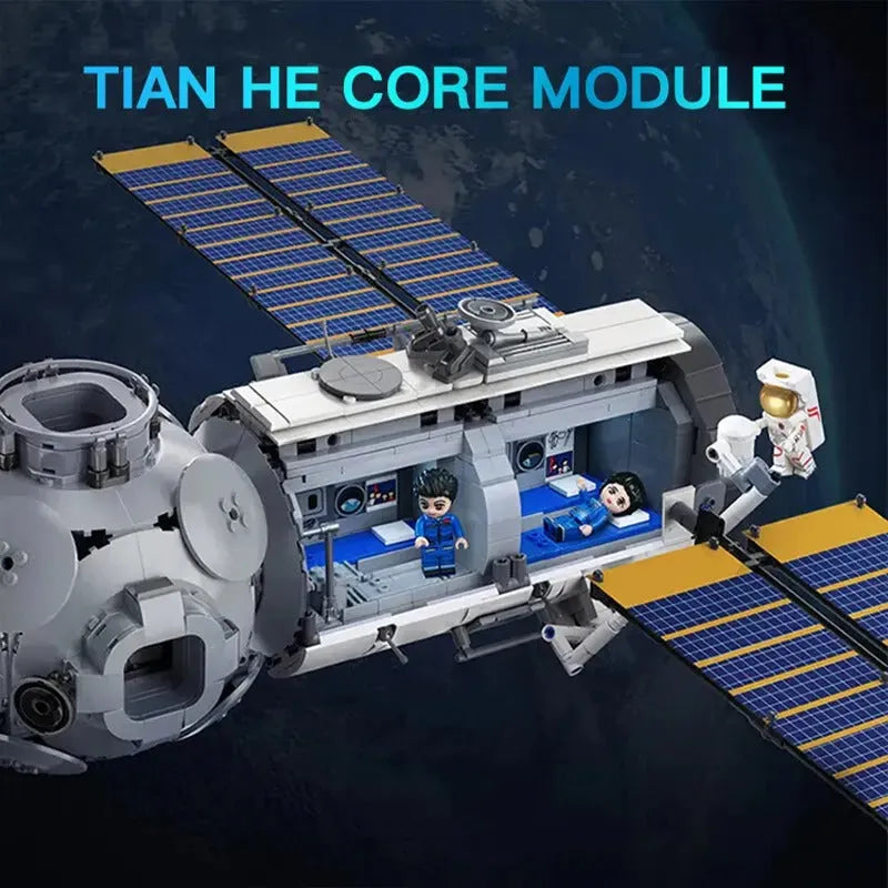 Building Blocks MOC Aerospace Ideas Space Station Core Module Bricks Toy - 2