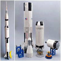 Thumbnail for Building Blocks MOC Apollo Saturn V Space Rocket Bricks Toys 37003 - 1