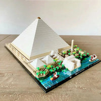 Thumbnail for Building Blocks Architecture MOC City The Great Pyramid of Giza Bricks Toys - 6