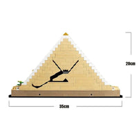 Thumbnail for Building Blocks Architecture MOC City The Great Pyramid of Giza Bricks Toys - 4