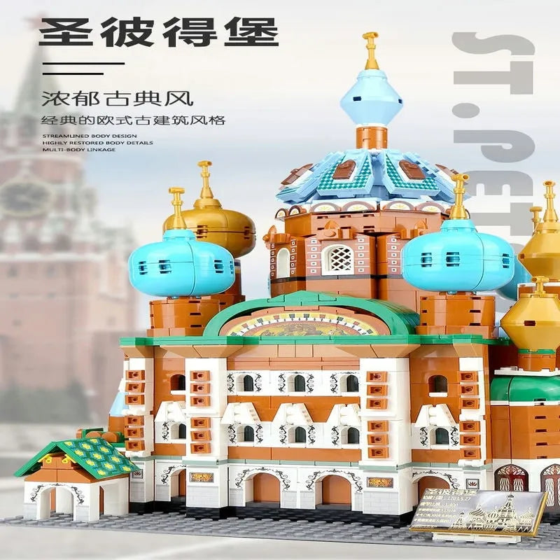 Building Blocks MOC Architecture St Petersburg Cathedral Bricks Toy - 8