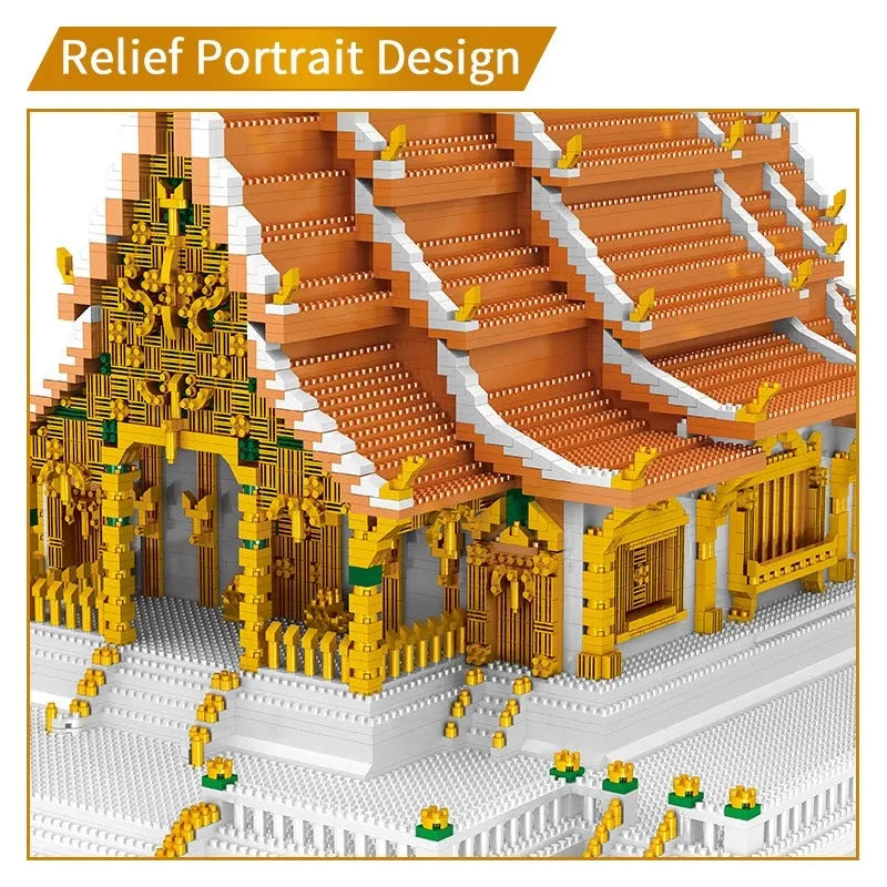 Building Blocks MOC Architecture Thailand Grand Palace Bricks Toys - 3