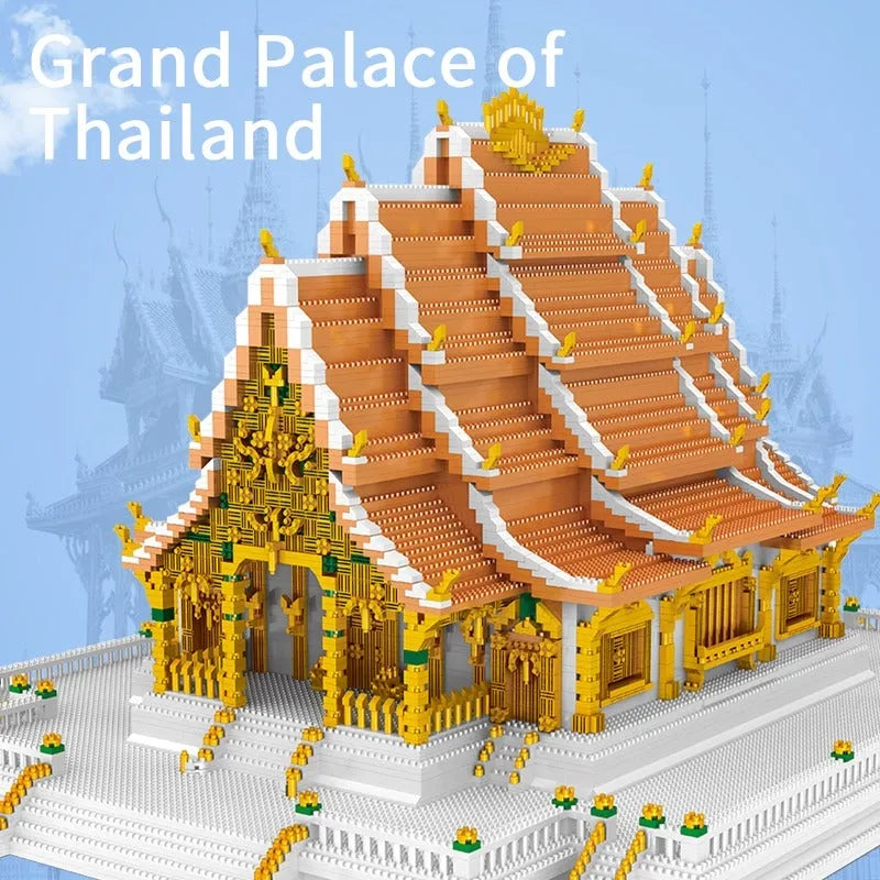 Building Blocks MOC Architecture Thailand Grand Palace Bricks Toys - 2