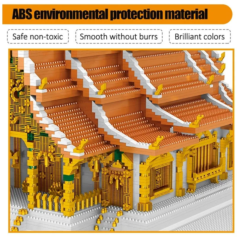 Building Blocks MOC Architecture Thailand Grand Palace Bricks Toys - 4