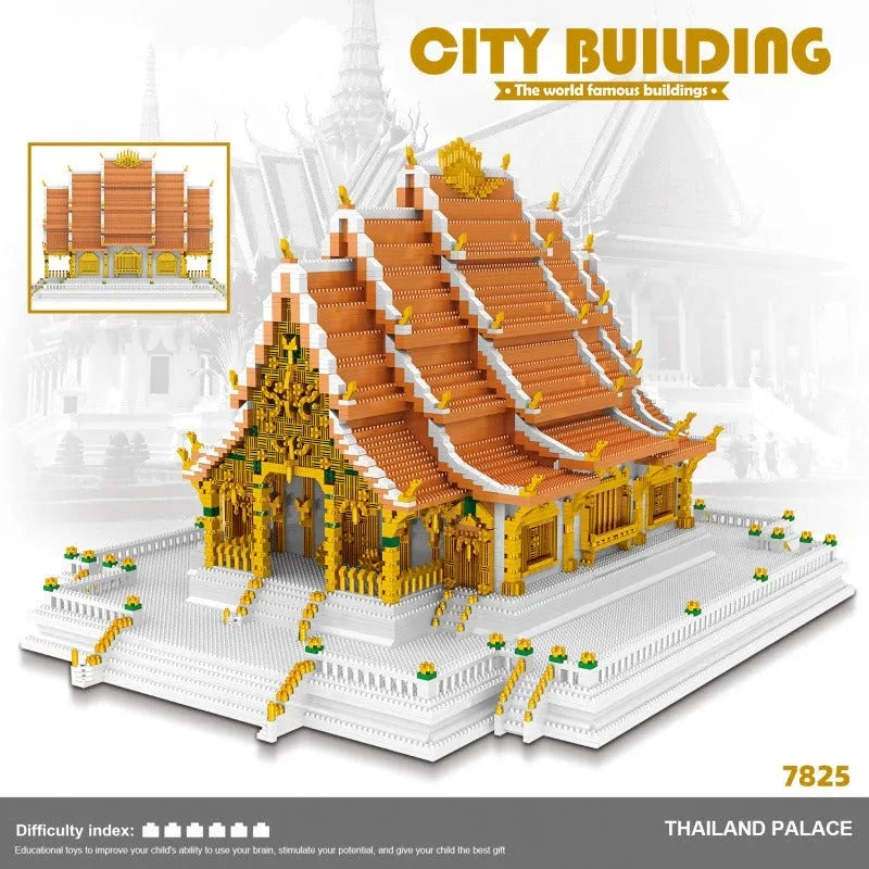 Building Blocks MOC Architecture Thailand Grand Palace Bricks Toys - 8
