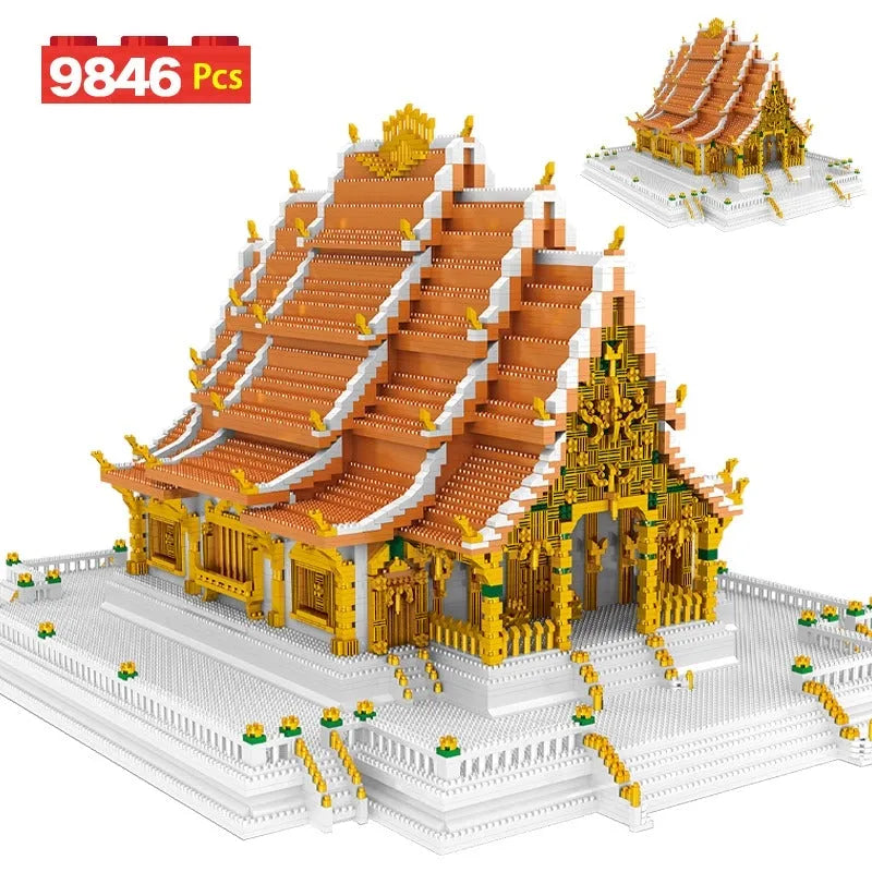Building Blocks MOC Architecture Thailand Grand Palace Bricks Toys - 1