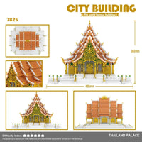 Thumbnail for Building Blocks MOC Architecture Thailand Grand Palace Bricks Toys - 9
