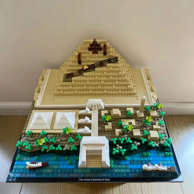 Building Blocks MOC Architecture The Great Pyramid of Giza Bricks Toys - 10