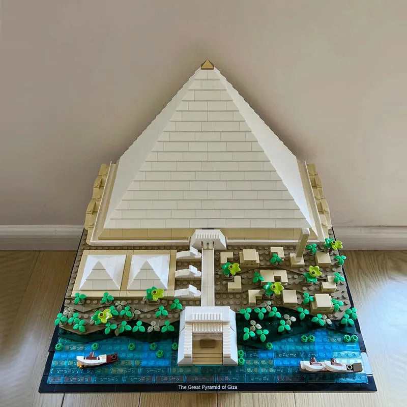 Building Blocks MOC Architecture The Great Pyramid of Giza Bricks Toys - 9