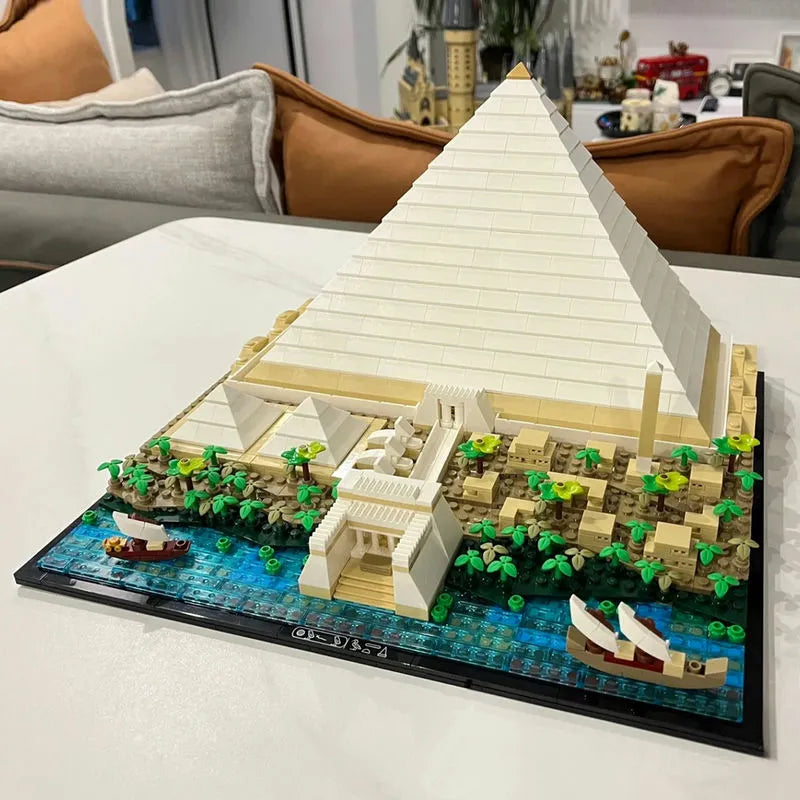 Building Blocks MOC Architecture The Great Pyramid of Giza Bricks Toys - 12
