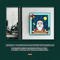 Thumbnail for Building Blocks MOC Art Christmas Santa Claus Picture Frame Bricks Toy Construction Set Toys - 3