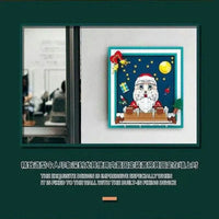 Thumbnail for Building Blocks MOC Art Christmas Santa Claus Picture Frame Bricks Toy - 3