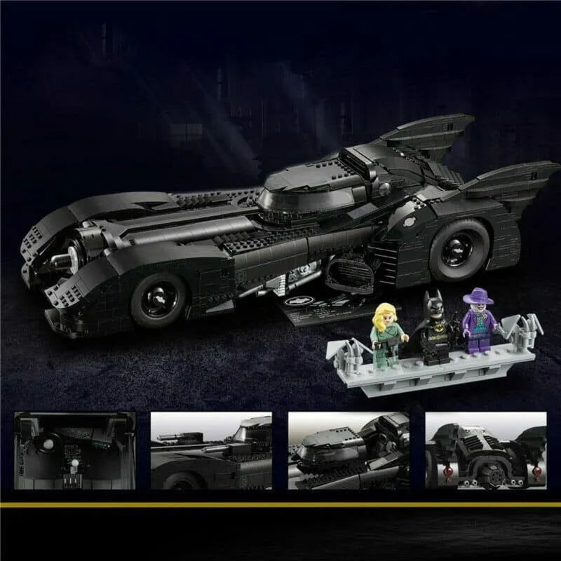 Building Blocks MOC Batman Super Hero 1989 Batmobile Bricks Toys Canada Stock - 12