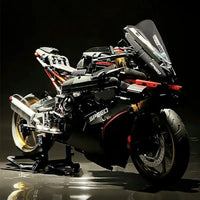 Thumbnail for Building Blocks MOC BMW M1000RR Black Warrior Motorcycle Bricks Toy BM002 - 4