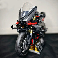 Thumbnail for Building Blocks MOC BMW M1000RR Black Warrior Motorcycle Bricks Toy BM002 - 6