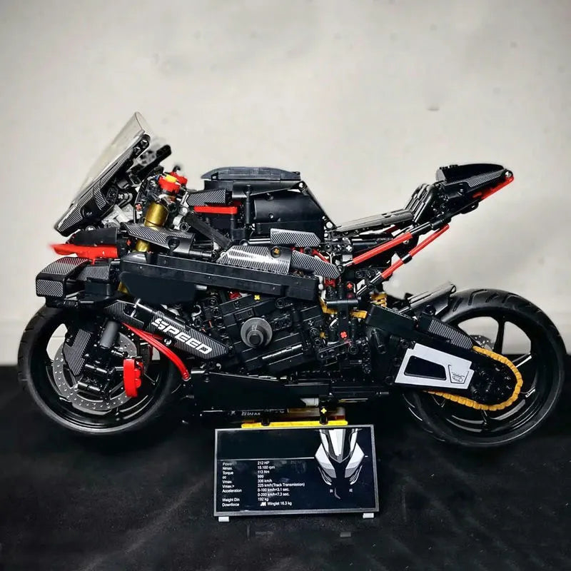 Tech MOC BMW M 1000RR Motorcycle Bricks Toys 672004