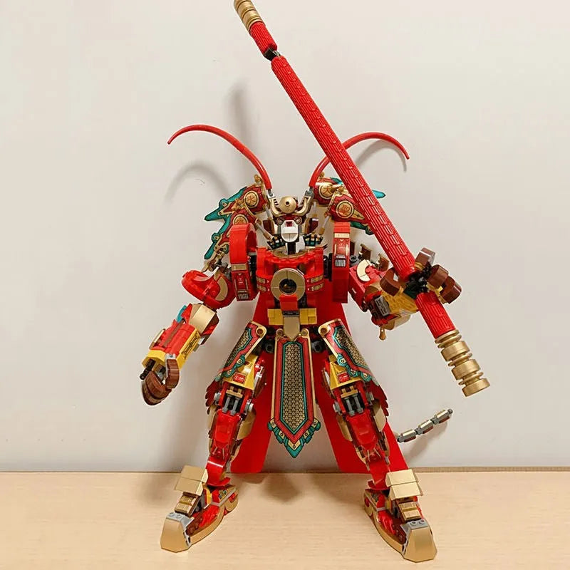 Building Blocks Building Block MOC 70001 Monkey Kid King Warrior Mech Bricks Toy Construction Set Toys - 1