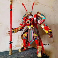 Thumbnail for Building Blocks Building Block MOC 70001 Monkey Kid King Warrior Mech Bricks Toy Construction Set Toys - 5