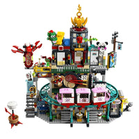 Thumbnail for Building Blocks Block MOC 86999 Monkie Kid The Lanterns City Bricks Toy - 2