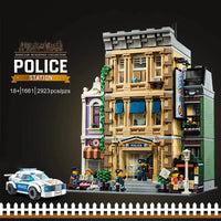 Thumbnail for Building Blocks Building Block MOC Creator Expert Police Station Bricks Toy - 12