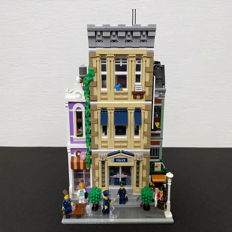 Building Blocks Block Creator Expert MOC Police Station Bricks Toys EU - 8