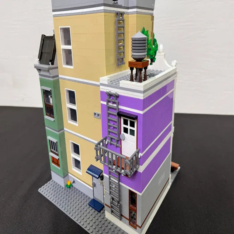Building Blocks Block Creator Expert MOC Police Station Bricks Toys EU - 7