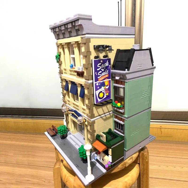 Building Blocks Block Creator Expert MOC Police Station Bricks Toys EU - 3