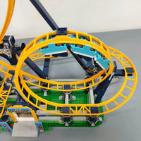 Thumbnail for Building Blocks Building Block Expert Creator Loop Roller Coaster Bricks Toy 66503 Construction Set Toys - 13