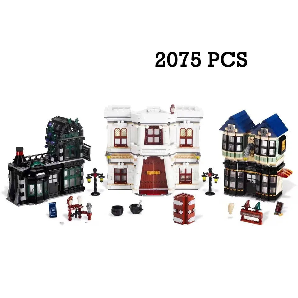Building Blocks Building Block Harry Potter MOC Diagon Alley Bricks Toy 16012 Construction Set Toys - 1