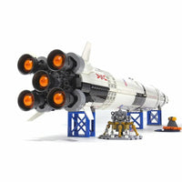 Thumbnail for Building Blocks Building Block MOC Idea USA Apollo Saturn V Space Rocket Construction Set Toys - 1