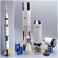 Thumbnail for Building Blocks Building Block MOC Idea USA Apollo Saturn V Space Rocket Construction Set Toys - 21