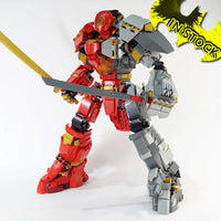 Thumbnail for Building Blocks Building Block MOC Ninjago Fire Stone Mech Bricks Toy 7182 Construction Set Toys - 4