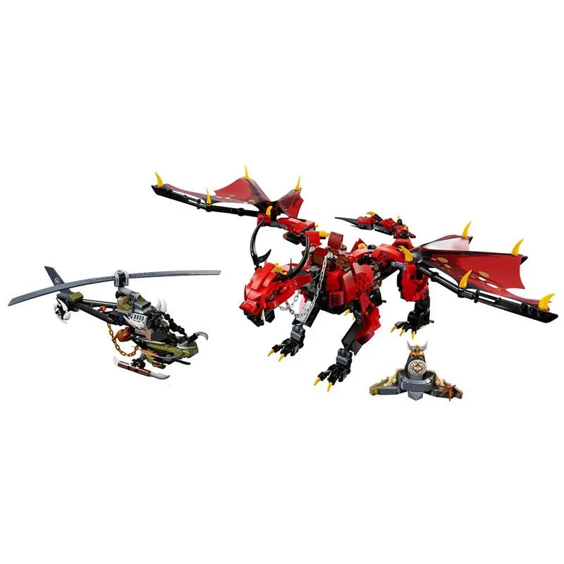 Building Blocks Block Ninjago MOC Firstborns Dragon 60098 Bricks Toys - 1