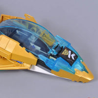 Thumbnail for Building Blocks Block Ninjago MOC Golden Dragon Jet 60099 Bricks Toy - 5