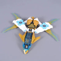 Thumbnail for Building Blocks Block Ninjago MOC Golden Dragon Jet 60099 Bricks Toy - 3