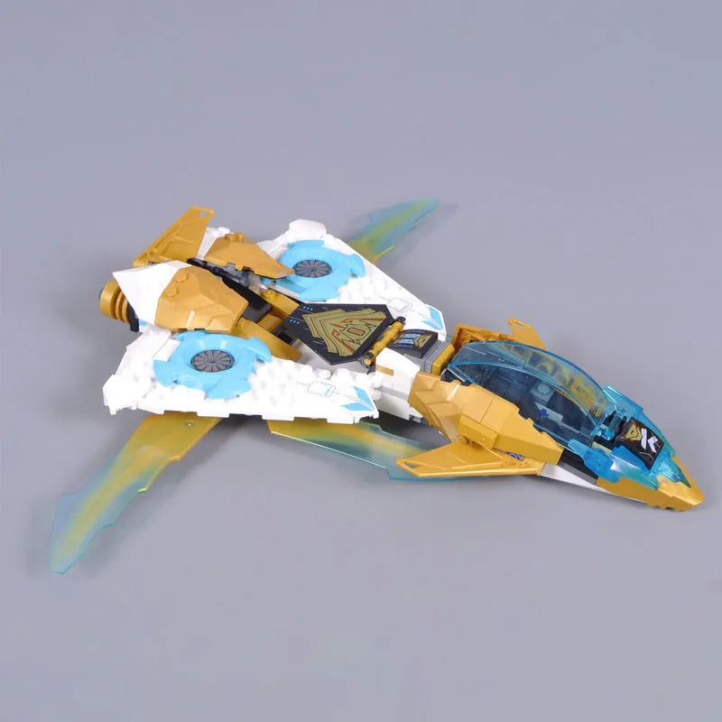 Building Block Ninjago MOC Golden Dragon Jet 60099 Bricks Toy