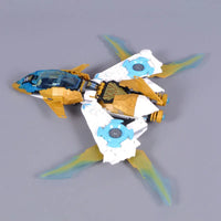 Thumbnail for Building Blocks Block Ninjago MOC Golden Dragon Jet 60099 Bricks Toy - 4
