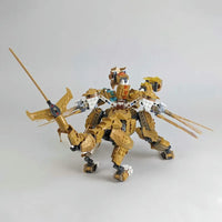 Thumbnail for Building Blocks Block Ninjago MOC Golden Ultra Dragon 60011 Bricks Toy - 3