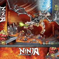 Thumbnail for Building Blocks Building Block MOC Ninjago Skull Sorcerer Dragon Bricks Toy 7183 - 3
