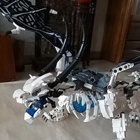 Thumbnail for Building Blocks Building Block MOC Ninjago Skull Sorcerer Dragon Bricks Toy 7183 - 2