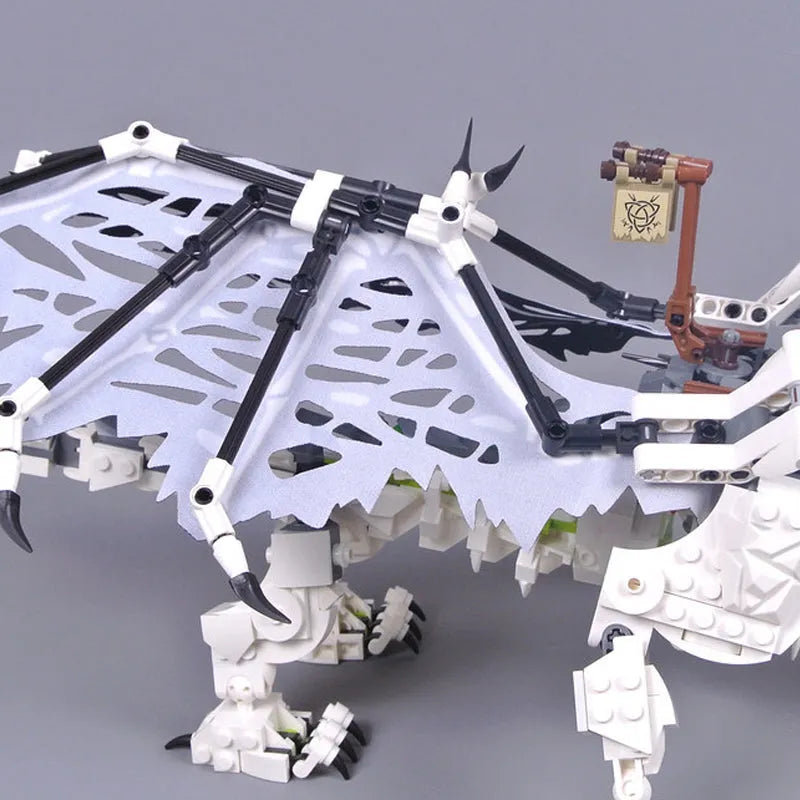 Building Blocks Block MOC Ninjago Skull Sorcerer Dragon Bricks Toy 7183 - 5