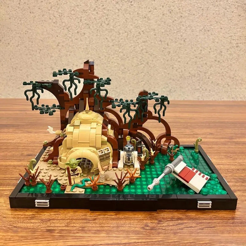 Building Block MOC Star Wars 3233 Jedi Training Diorama Bricks Toy