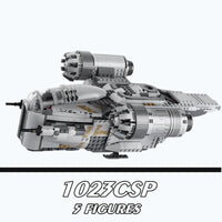 Thumbnail for Building Blocks Block Star Wars MOC 60017 Razor Crest Bricks Toy - 3