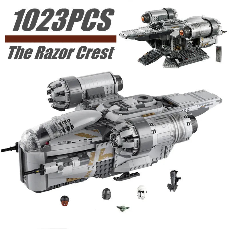 Building Blocks Building Block Star Wars MOC 60017 Razor Crest Bricks Toy Construction Set Toys - 2