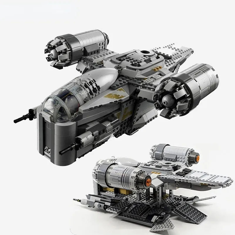 Building Blocks Block Star Wars MOC Razor Crest Bricks Toy 60017 - 6