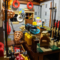 Thumbnail for Building Blocks Building Blocks City Street MOC Old Fishing Store Bricks Toys Construction Set Toys - 11
