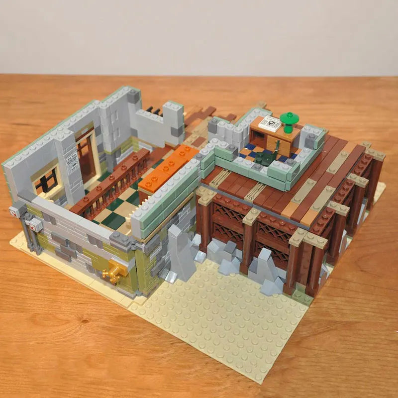 Building Blocks Building Blocks City Street MOC Old Fishing Store Bricks Toys Construction Set Toys - 19